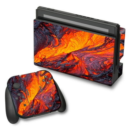 Skin Decal For Nintendo Switch Vinyl Wrap / Charred Lava Volcano
