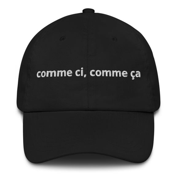 Comme Ci, Comme ça Dad Hat (Black)