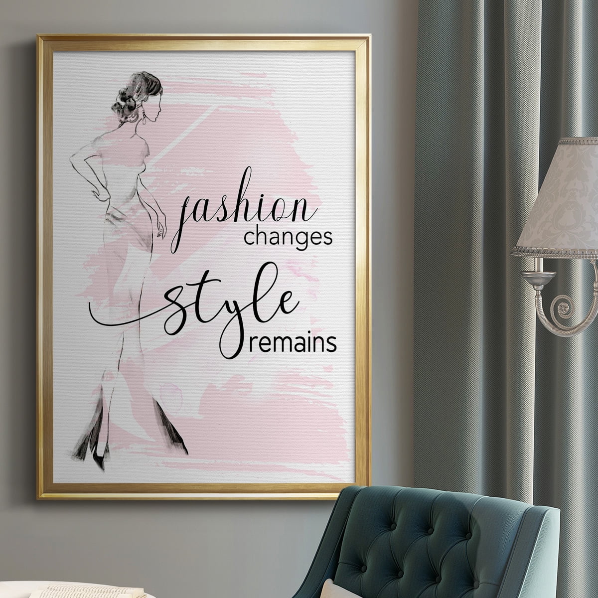 Fashion Changes Style Remains Premium Framed Print - Ready to Hang