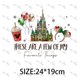 thumbnail image 1 of Impresiones de transferencia de calor para camisetas, Feliz Navidad, Disney Castle, Mickey, Minnie, Año Nuevo, 1 of 4
