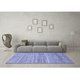 thumbnail image 3 of Ahgly Company Indoor Rectangle Abstract Blue Modern Area Rugs, 5' x 7', 3 of 4