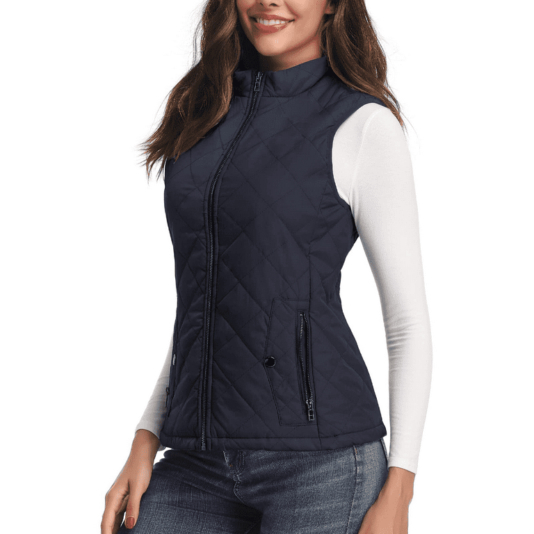 Womens lightweight quilted vest sale