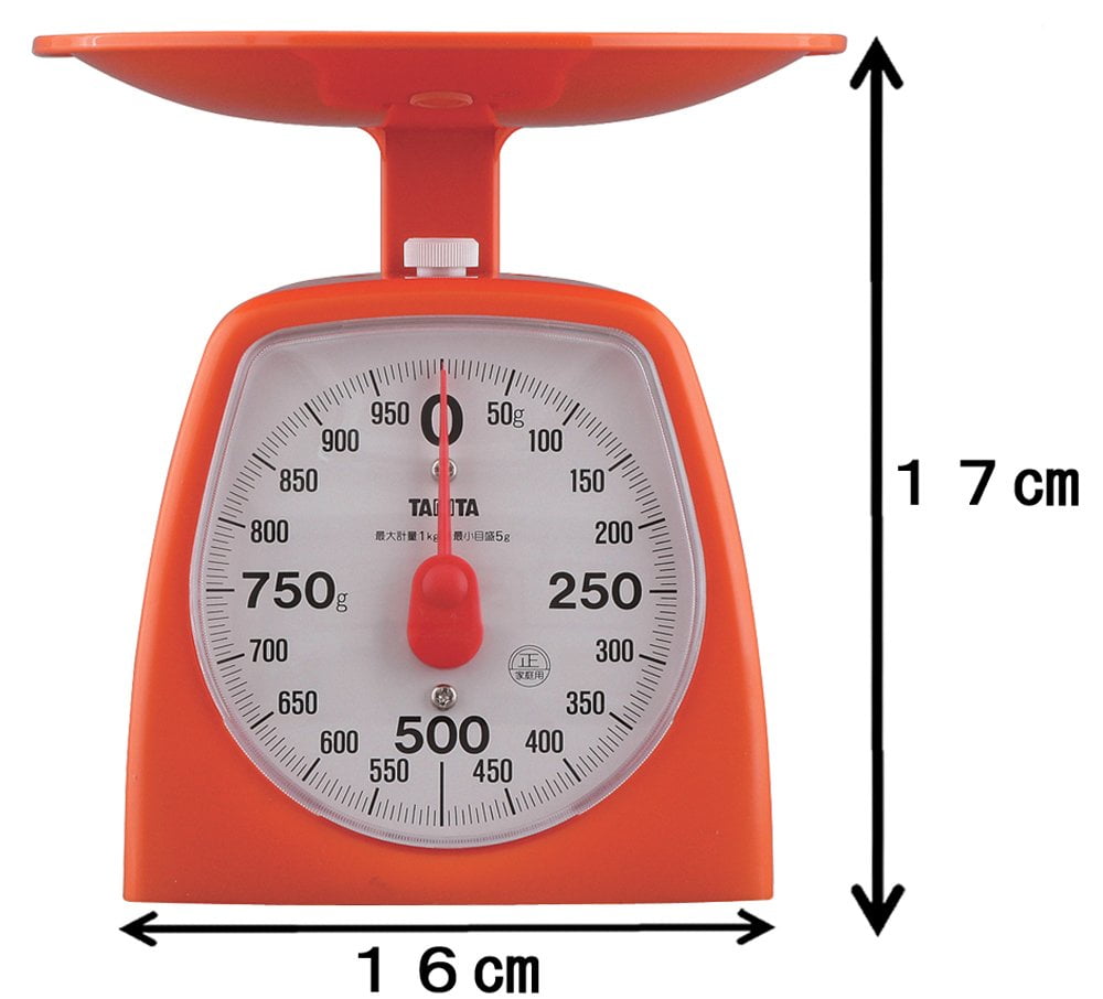 Tanita Kitchen scale Scale cuisine analog 1kg 5g unit Orange 1439-OR