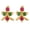 Pink, Green, variant on Indian Jewelry Cubic Zirconia CZ Small Stud Earring for Women and - Multicolor