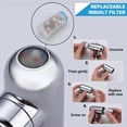thumbnail image 3 of (Silver) Faucet Water Filter, Kitchen Faucet Nozzle with Filter, Swivel Faucet Aerator, Faucet Aerator Extension, Kitchen Faucet Spray, 3 of 5