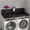 Black, variant on Laundry Wood Shelf Topper with Edge, 54 x 27.5 Washer Dryer Countertop with Non-slip Pads, Double Layer Organizer for Detergent and Folding, MDF Walnut