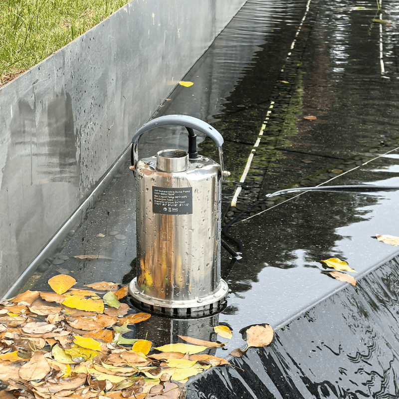 Sump Pump Submersible Water Pump 1.2HP 4500GPH Stainless Steel Portable Water Transfer Pump Electric for Pool Draining Hot Tub Basement Utility Pumps