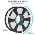thumbnail image 6 of Geeetech PETG White Filament 1.75mm, Upgrade Stronger Toughness Printing Consumables, 1kg (2.2 lbs) Spool Fit Most FDM 3D Printer, 6 of 9