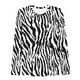 thumbnail image 1 of MHFRRA Camiseta de Manga Larga con Cuello Redondo y Estampado para Mujer, Moderna e Informal. Blanco, 1 of 2
