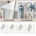 thumbnail image 5 of Blue Oceans Beach Swag Valances for Windows 2 Pack, Kitchen Window Curtains 36 Inch Length, Nautical Coastal Starfish Seashell Privacy Swag Curtains for Living Room/Bathroom with Rod Pocket 36"x36", 5 of 8