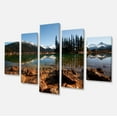 thumbnail image 2 of Beau Lac Clair avec Arbres de Pin - Impression sur Toile Paysage Extra Large, 2 of 3