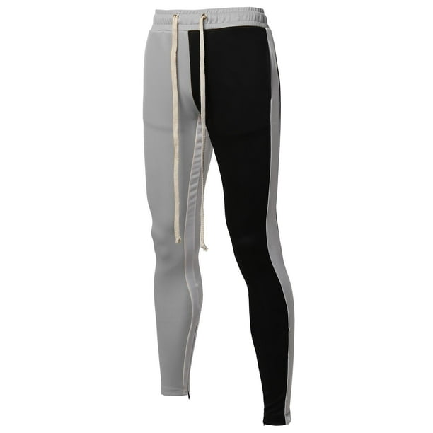 track pants with zipper legs