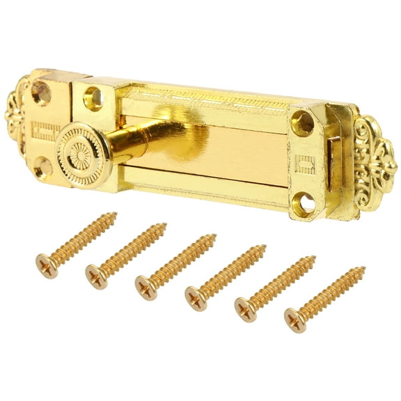 IMIKEYA Alloy Door Latch Lock Golden Slide Bolt with Thick Rust Resistant Material for Doors