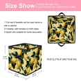 thumbnail image 2 of RATGDN Collapsible Fabric Cube Storage Bin with Double Handles for Living Room Bedroom Office Black - Lemon Juice Fruit, 2 of 7