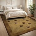 thumbnail image 3 of ODIKA 8'x10' Washable Area Rug Woodland Scattered Wildlife Tracks Forest Theme Timber Frame for Living Room, Under Sectional, Family , Durable, Non-Slip, 3 of 7