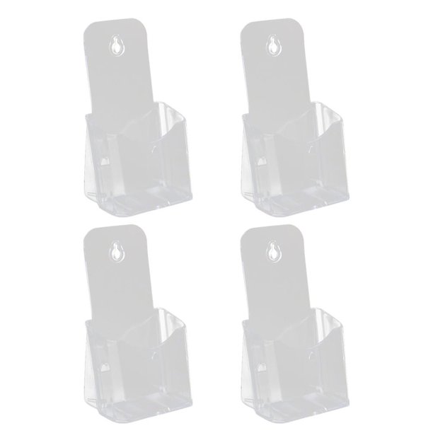 4 Pcs Desktop Stand Acrylic Brochure Holder Flyer Holder Rack Acrylic