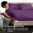 thumbnail image 4 of Bare Home Ultra-Soft Fitted Sheet + Pillowcase Set - Premium 1800 Collection - Deep Pocket - Queen, Plum, 4 of 7