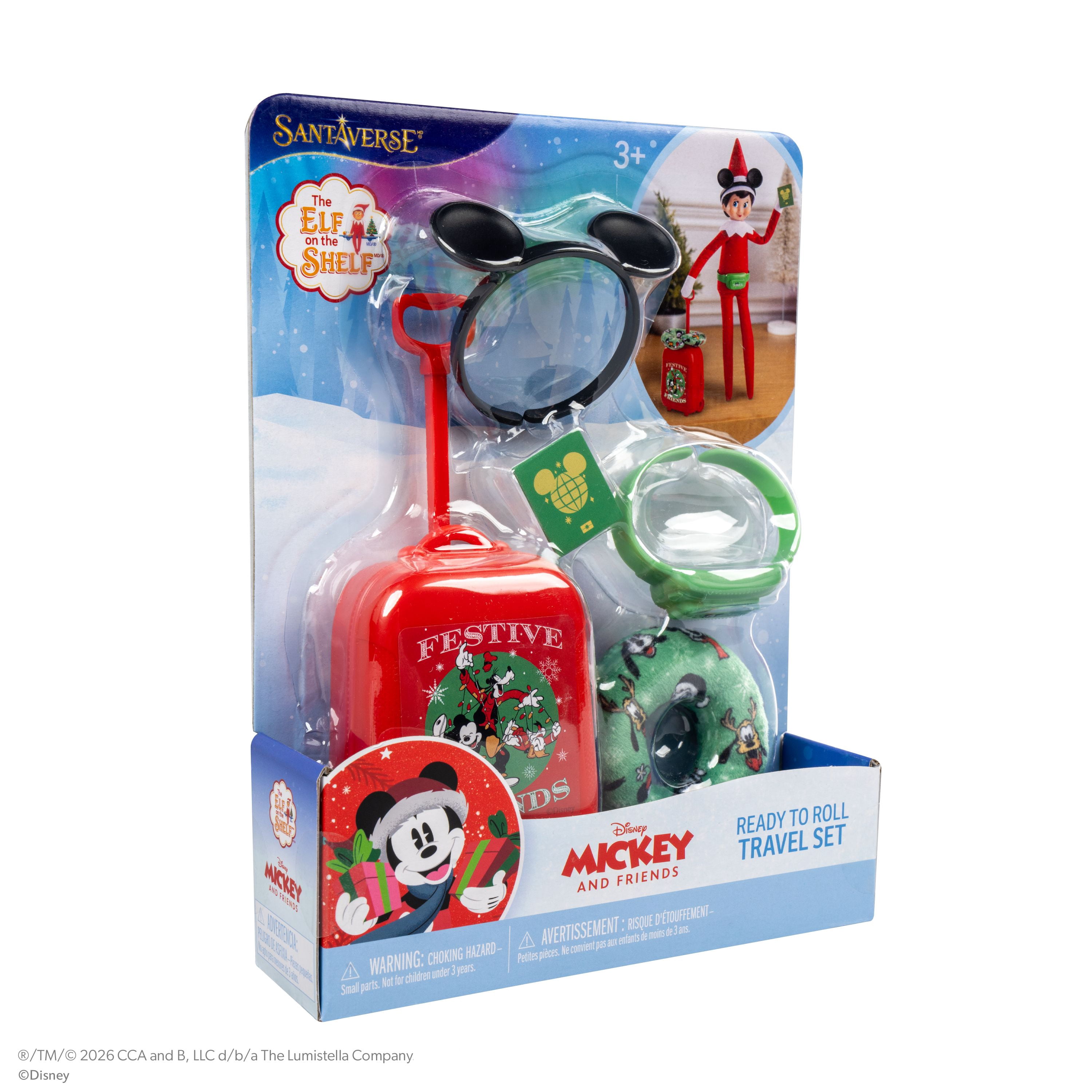 The Elf on the Shelf Disney Mickey Mouse Ready to Roll Elf Travel Kit