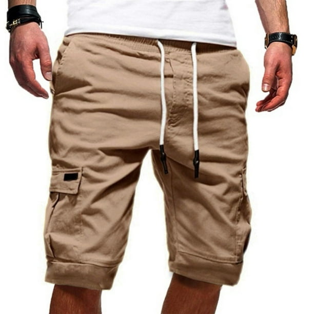 WILLBEST Pantalones Cortos Deportivos de Verano para Hombre, Informales, de Talla Grande