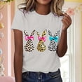 thumbnail image 2 of Camiseta de Manga Corta de Verano para las Mujeres con Estampado de Pascua Cuello Redondo Blusa Suave Unisex, 2 of 5
