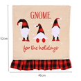 thumbnail image 4 of Fundas para sillas navideñas, juego de 4 Gorro de gnomo de alce de Papá Noel Fundas traseras de silla navideñas para decoración de cocina del hogar, A, 4 of 5