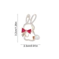 thumbnail image 3 of Easter Brooch & Lapel Pins for Women, Bunny Animal Brooches Lapel Pins, Rabbit Shaped Bunny Brooch Alloy Clothing Accessory for Easter & Commemorative Gifting, 3 of 7