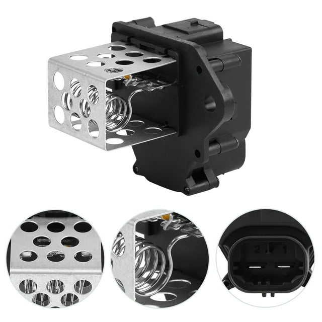 Resistencia del Ventilador ANGGREK Motor del Ventilador del Radiador ABS Plata