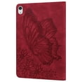 thumbnail image 6 of TECH CIRCLE iPad Case for iPad 10th Generation 2022, Slim Folio Stand Butterfly Embossed PU Leather Magnetic Wallet Cover with Pencil Holder & Elastic Strap for iPad 10th Generation 10.9" 2022,Red, 6 of 11