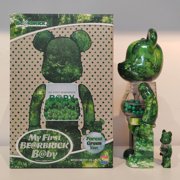 Green Leaf Forest Bearbrick 400%+100% myfirstbaby Set Advanced Edition Block Bear Gift Doll