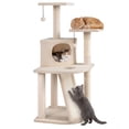 thumbnail image 1 of Gymax Cat Tree Multi-Level Cat Tower w/ Top Perches & Cozy Condo Climbing Ladder Beige, 1 of 10