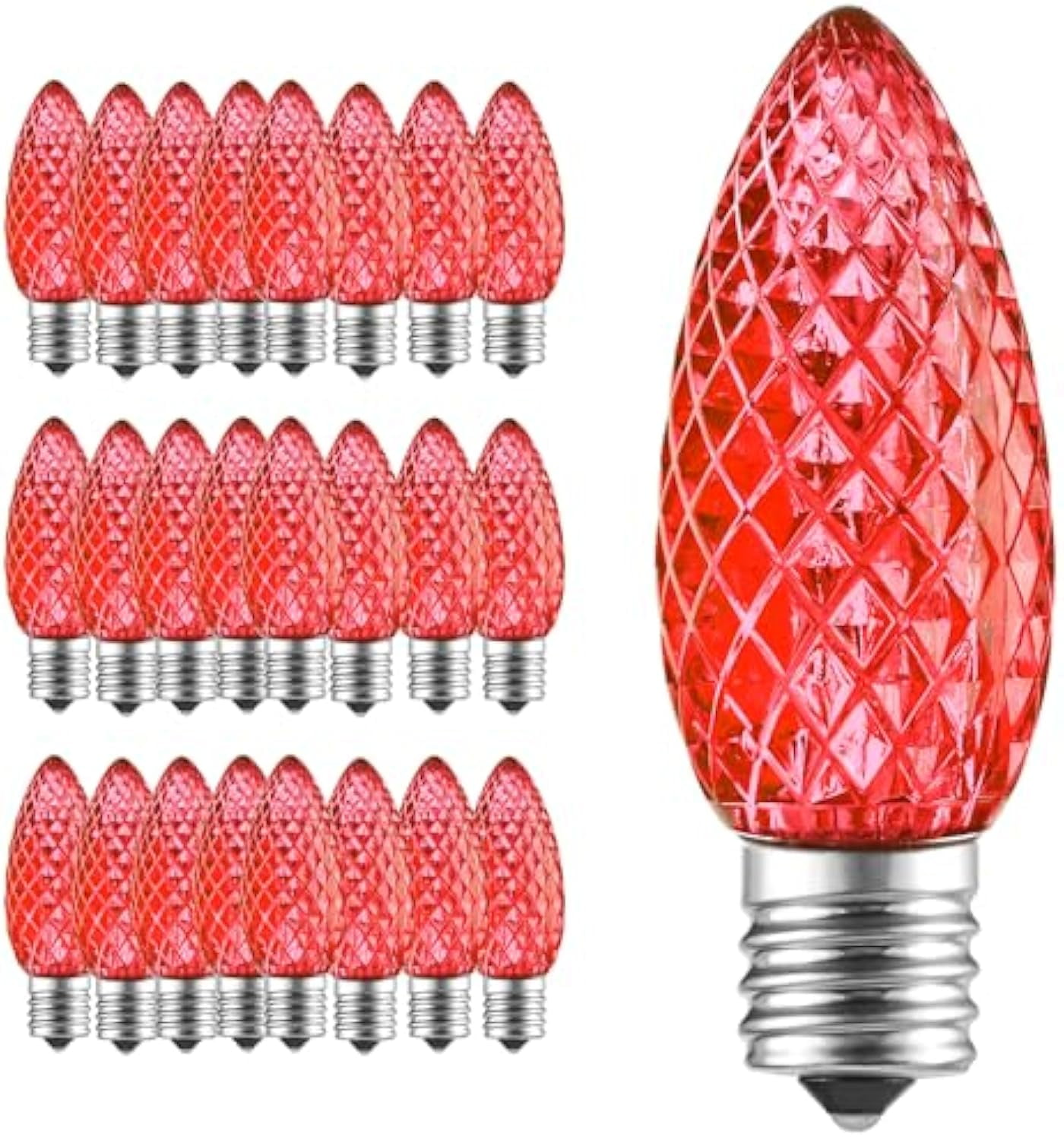 Wick's Outdoor Living LED C9 Red Holiday String Lights, 34 Ft, 50 Count
