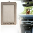 thumbnail image 1 of Car Decor Hanging Photo Frame Valentine For Him Drive Wooden Car Picture Holder Rear View Accessories For Cars Decorations Drive I Love You, 1 of 9