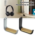 thumbnail image 2 of Bearachild Soporte para auriculares de Metal y cuero PU, estante de almacenamiento para auriculares para juegos, soporte para auriculares de Cables de audio/vídeo, 2 of 6
