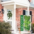 thumbnail image 5 of Sm:)e Heart Shamrock Welcome Patricks Day Garden Flag 12x18 Inch, 5 of 7