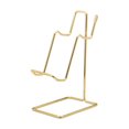 thumbnail image 1 of Soporte para controlador, soporte para escritorio, duradero y estable, soporte para exhibición de dos controladores, dorado, 1 of 5