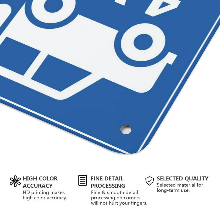 4Wd Only Steep Driveway Sign 12X8 Inches Metal Aluminum