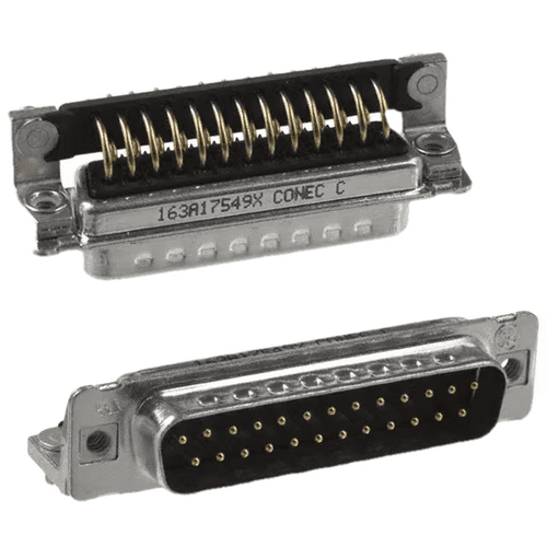 163A17549X  Connector 25 Position D-Sub Plug, Male Pins :RoHS