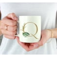 thumbnail image 3 of Koyal Wholesale Ceramic Coffee Mug, Exotic Tropical Monogram, Letter Q, 3 of 5