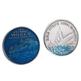 thumbnail image 1 of Moneda conmemorativa Titanic Wreck de hierro de doble cara, 35 g, 1 of 2