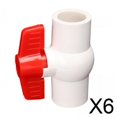 thumbnail image 1 of válvula de bola,Accesorio de tubería de plomería con válvula de bola de PVC y manija en T,Válvula de cierre de tubería de agua para suministro de agua fría, de instalación de, 1 of 8