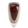 thumbnail image 1 of Ficarrico Pomo de palanca de cambios ergonómico para coche, accesorio modificado para Lexus GS300/430/450/460, cuero beige + madera de melocotón de color oscuro, 1 of 8