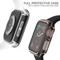 thumbnail image 2 of 13 Pack Compatible Apple Watch Case with Tempered Glass Screen Protector,Edge Full Coverage Hard PC Cover（Black Rose+Black Silver，42mm）, 2 of 7