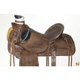thumbnail image 2 of 16 In Western Horse Saddle American Leather Wade Ranch Roping Dark Brown Hilason, 2 of 7