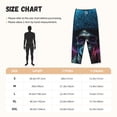 thumbnail image 2 of Salouo Punk Style Blue Haired Skull Print Women's Pajama Pants Casual Loose Sweatpants PJs Flowy Pants Drawstring Palazzo for Women Wide Leg Pants Lounge Pajama -Large, 2 of 8