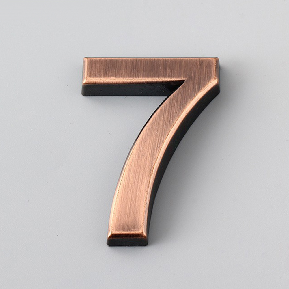 Ludlz Modern House Numbers - 0-9 Modern House Door Plaque Address Arabic Number Digit Plate Sign Decoration - Contemporary Home Address - Sign Plaque - Door Number - image 5 of 7