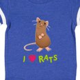 thumbnail image 4 of Inktastic I Love Rats Boys or Girls Baby Bodysuit, 4 of 5