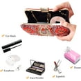 thumbnail image 4 of Women Rhinestone Evening Bag Multicolor Clutch Bag Bridal Wedding Purse Luxury Crystal Handbag Glitter Shoulder Bag, 4 of 6