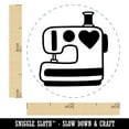 thumbnail image 2 of Sewing Machine with Heart Self-Inking Rubber Stamp Ink Stamper - UV Ink - Mini 1/2 Inch, 2 of 7