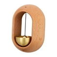 thumbnail image 1 of Timbre de entrada de comerciante, estilo japonés, timbre de puerta de madera, timbres de madera Marrón claro, 1 of 9