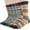 A-Multicolor, variant on Loritta 6 Pairs Mens Wool Socks , Warm Cozy Boot Winter Thermal Socks for Men/Women, Size 6-12